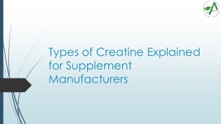Types of Creatine Explained for Supplement Manufacturers