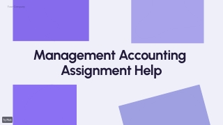 Affordable and Reliable Management Accounting Assignment Help Online