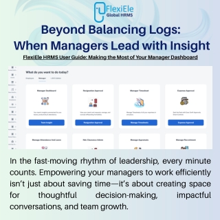 beyond balancing logs when managers lead with