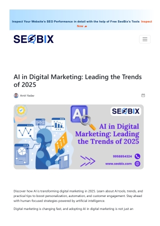 AI in Digital Marketing Leading the Trends of 2025