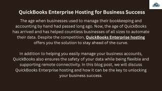 Unlock QuickBooks Enterprise Cloud Enhanced Features