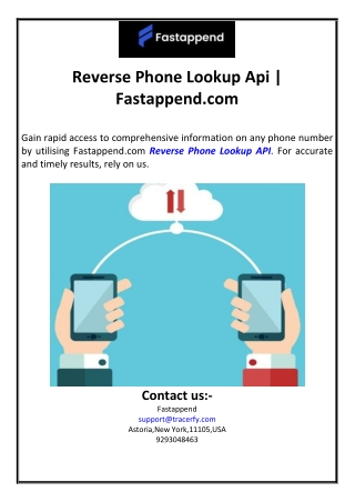 reverse phone lookup api fastappend com