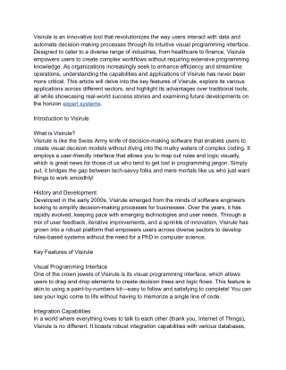 Expert Systems Company | Decision Support Software | UK