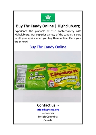 Buy Thc Candy Online  Highclub.org