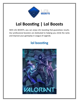 Lol Boosting