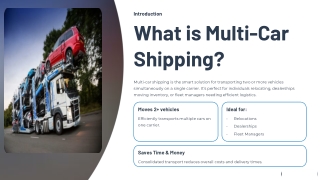 Shipping Quotes for Multiple Vehicles