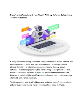 Transforming Recruitment How Niyuk’s AI Hiring Software Out