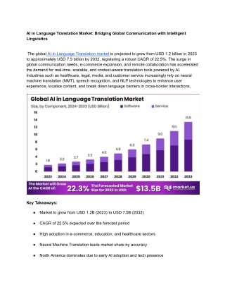 ai in language translation market bridging global