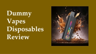 Dummy Vapes Disposables Review