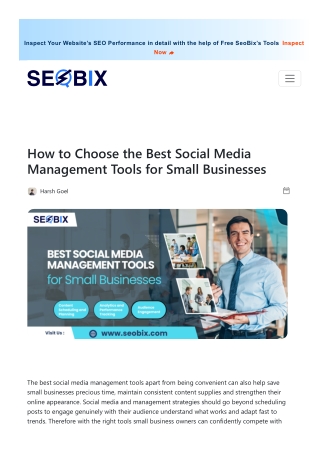 Best Social Media Management Tools for Small Business to Grow Online Presence
