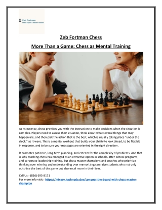 zeb fortman chess