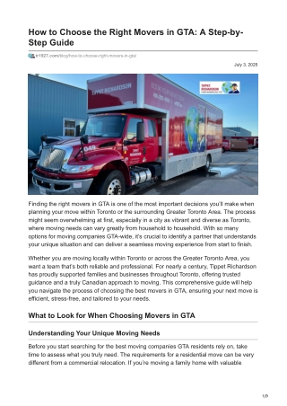 how to choose the right movers in gta a step