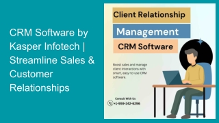 crm software by kasper infotech streamline sales