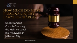 How much do most personal injury lawyers charge?