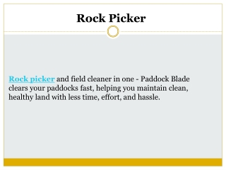 rock picker