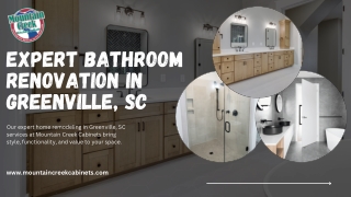 Bathroom Renovation Greenville SC for Stylish Upgrades