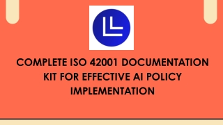 Complete ISO 42001 Documentation Kit for Effective AI Policy Implementation
