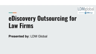 eDiscovery Outsourcing for Law Firms