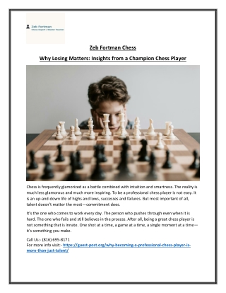 Expert Chess Player Plans, Implementation, and Results