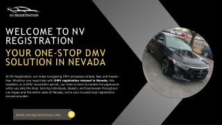 DMV Registration Renewal Nevada – Fast, Hassle-Free Service by NV Registration