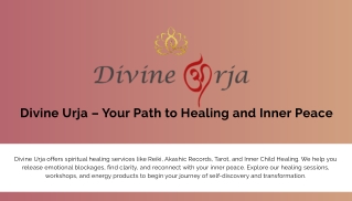 Divine Urja – Your Path to Healing and Inner Peace