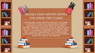 Reliable Essay Writing Service for Stress-Free Studies