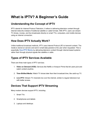 what is iptv a beginner s guide