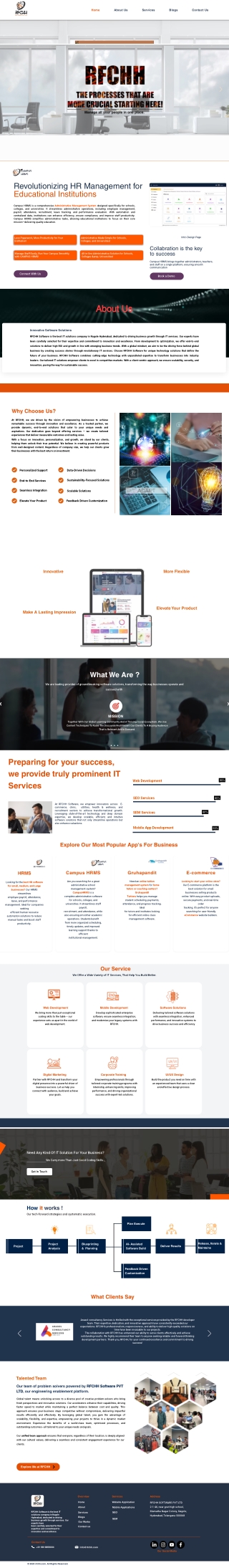software solutions in hyderabad@RFCHH
