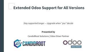 Odoo Enterprise Extends Support to All Versions