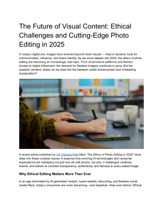 Photo Editing in 2025: Ethics, Trends & Solutions