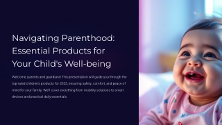 Essential Products for Your Child's Well-being