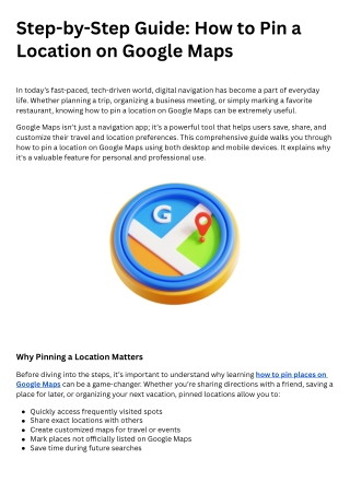 step by step guide how to pin a location