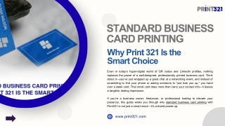 standard business card printing why print