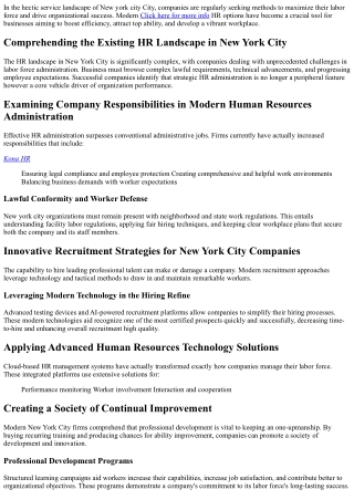 How NYC Firms Can Boost Performance Through More Intelligent Human Resources Sol