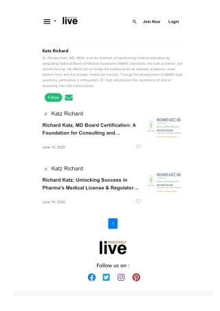 Richard Katz Medical License