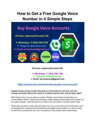 How to Get a Free Google Voice Number in 4 Simple Steps