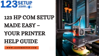 123 hp com setup made easy your printer help guide