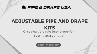 adjustable pipe and drape kits creating versatile
