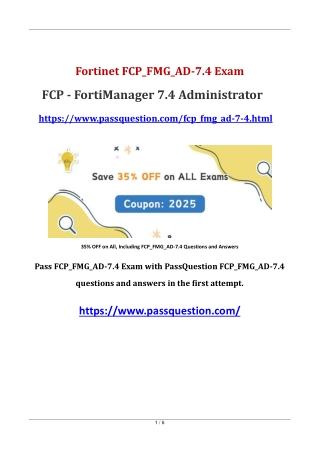 FCP_FMG_AD-7.4 FCP - FortiManager 7.4 Administrator Exam Questions