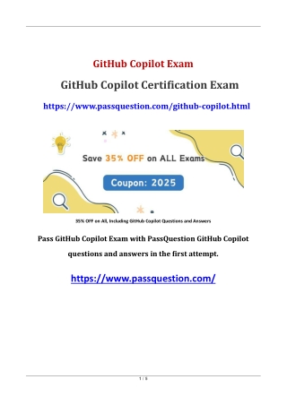 GitHub Copilot Certification Exam Questions