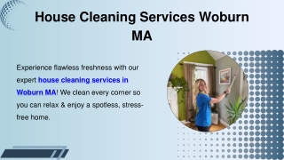 House Cleaning Services Woburn MA