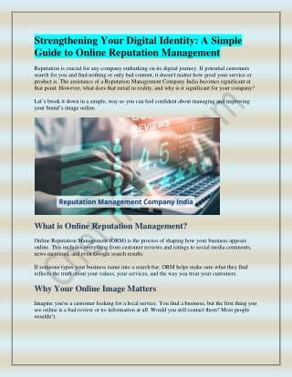 Strengthening Your Digital Identity: A Simple Guide to Online Reputation Managem