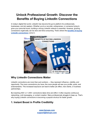 Top 5 Benefits of Buying LinkedIn Connections for Fast Professional Growth
