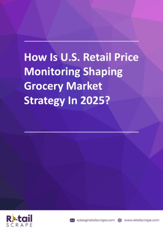 U.S. Retail Price Monitoring Boosts Smarter Retail Moves