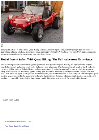 What To Wear When Quad Biking In Abu Dhabi? Abu Dhabi Trip Blogs