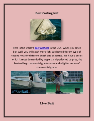 best casting net