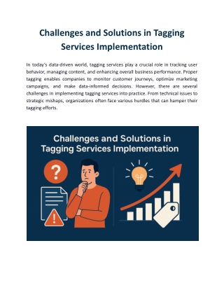 Challenges and Solutions in Tagging Services Implementation