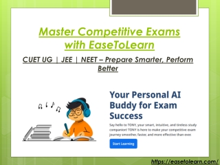 Comprehensive CUET UG Exam Preparation, JEE Exam Preparation, and NEET Exam Prep