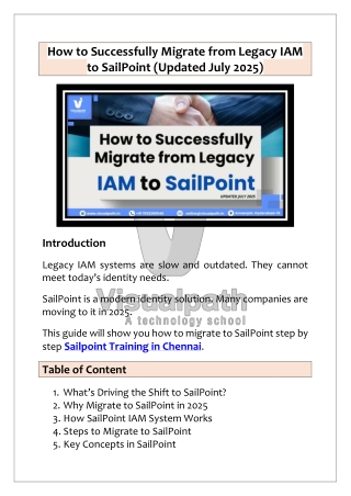 Best Sailpoint Training in Chennai in 2025 by Visualpath
