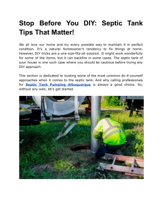Stop Before You DIY_ Septic Tank Tips That Matter!